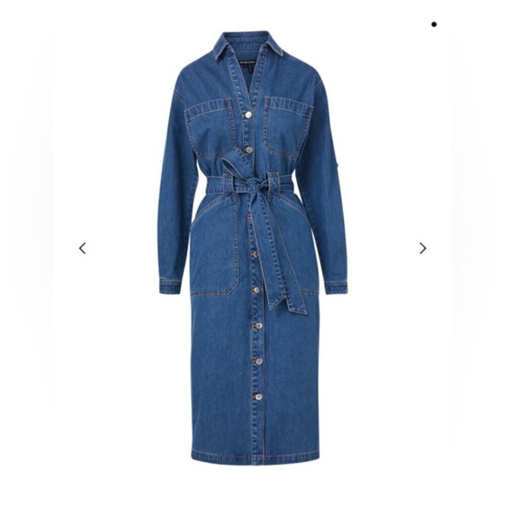 Veronica Beard Evelyn Chambray Dress - Picture 2 of 13